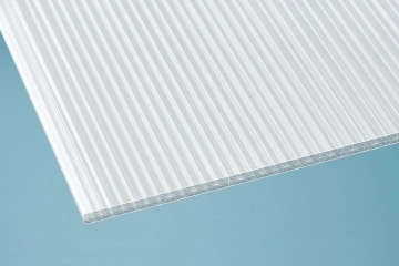 16 mm Stegplatte 3-fach + X Struktur opal-weiß, Breite: 980, 1200 mm, Länge: 1000 - 7000 mm
