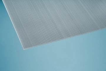 Polycarbonat Stegplatte, 6 mm,  Breite: 1050, 2100 mm Länge: 1000 - 6000 mm, Farbe: klar/farblos