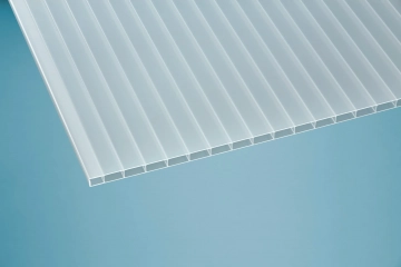 Acrylglas Stegplatte 16/32 mm, opal-weiß, Breite: 980, 1200 mm