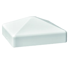 TRENDLINE-KS-Pfostenkappe, Pyramide, weiß, 100 x 100 x 30 mm