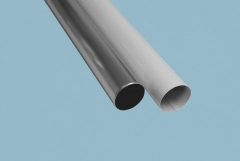 Alu-Fallrohr 80 mm, Längen: 1000 mm, 2500 mm, silber pressblank