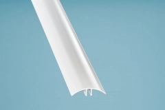 PVC Klemmprofil Oberteil für 10 + 16 mm, weiß