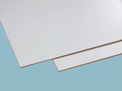 6 mm HPL-Fassaden-Schichtstoffplatte B1 lichtgrau, Länge: 1300 mm, Breite: 3050 mm